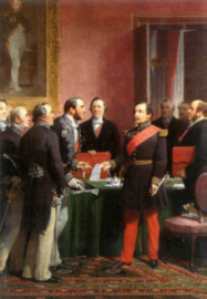 Napoléon III et le baron Haussmann