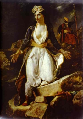 La Grèce sur les ruines de Missolonghi, d'Eugène Delacroix
