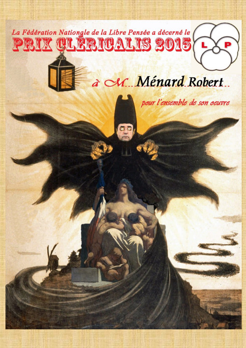 1er prix Clericalis : Robert Ménard